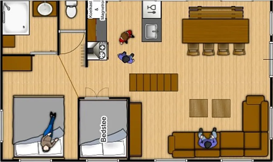 Water Lodge plattegrond Onderverdieping 3